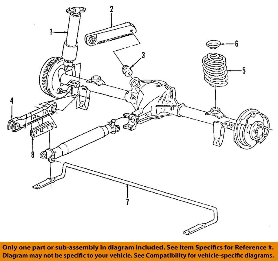 Par de suspensión de resorte neumático OEM 1994 1995 1996 Chevrolet Impala SS Foto 3 de 4