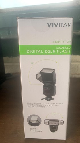 Vivitar Advanced Digital DSLR Flash for Digital Cameras VIV-SF7500 Nikon / canon - Picture 4 of 5