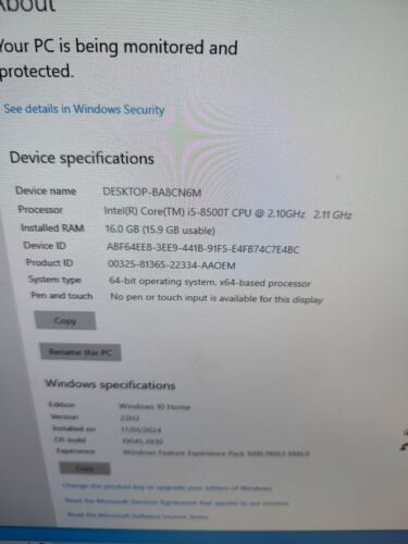 Lenovo P330 Tiny I5-8500T 32GB Ram 512 NVMe Nvidia P620 GPU 2GB - Bild 4 von 6