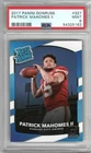 PATRICK MAHOMES II 2017 PANINI DONRUSS RATED ROOKIE #327 PSA 9