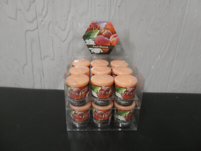 Root 20-hour Peach Blossom Votive Candles Set of (18) 2.1oz each USA