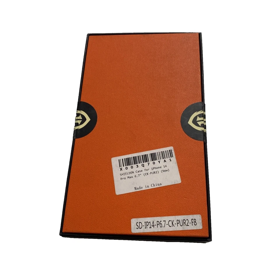 Чехол-бумажник SHIELDON для iPhone 14 Pro Max 6,7 дюйма натуральная кожа ФИОЛЕТОВЫЙ СОВЕРШЕННО НОВЫЙ - Изображение 3 из 4
