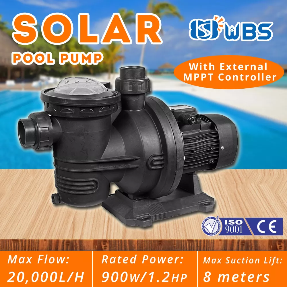 Solar Pool Pump DC Swimming Off Grid System 900W 72V 20000 L H MPPT Controller