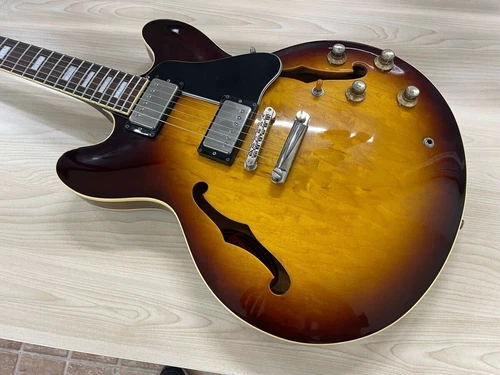 Used 1991 Greco SA-90 MIJ ES-335 Sunburst Great Condition Insane Wood Grains