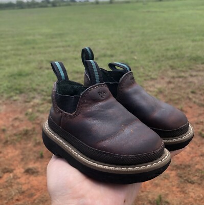 Georgia Giant Kids Shoes M Toddler Romeo Western Slip On