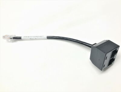 Lot 2 Ethernet Splitter Adapter 1 to 2 Ways Male Dual Female RJ45 Port Extender