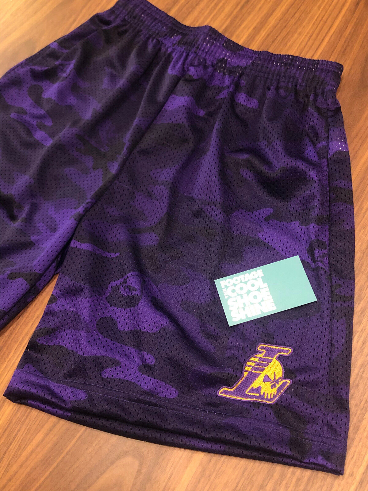 Warren Lotas LA Lakers Camo Mesh Shorts-