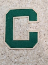 1980' Dallas Cowboys 3.5" x 4.5" NFL Chaqueta Universitaria Letra Chenille Parche G, ¡Nuevo!