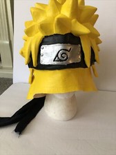 Naruto Hair Rubber Hat Cosplay Costume 2002 Latex Wig Halloween