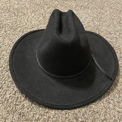 Bailey Brahma Black 7 1/2 Band Men Western Cowboy Hat USA Made 100% Wool WPL5923