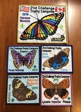 Challenge Trophy Camporee Patch Seneca Waterways Council NY 2019 Butterfly CTC