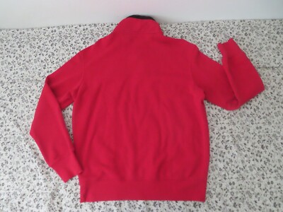 Men's Vintage 90s Polo Ralph Lauren red Snap T Fleece Jacket