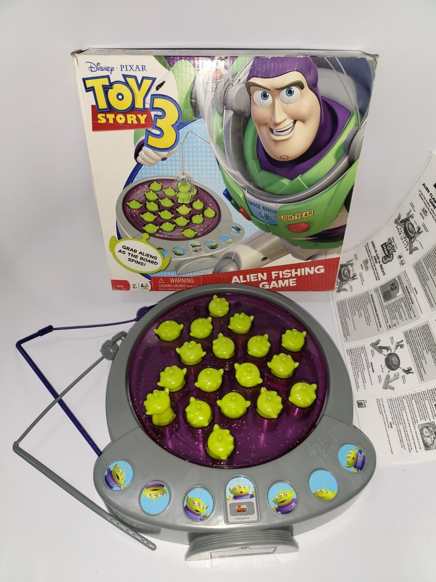 Disney Toy Story Alien Fishing Board Game Complete, Works Perfectly!