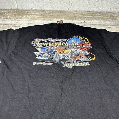HARLEY DAVIDSON T-Shirt XL 2002 French Quarter New Orleans