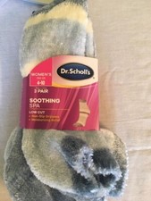 Dr. Scholls 3 Pr Lot Low Cut Soothing Spa W/ Grippers Womens Size 4-10