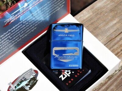 Zippo Lighter - Ford Motor Company - Ford Thunderbird 50th Zippo Lighter - Ford Motor Company - Ford Thunderbird 50th