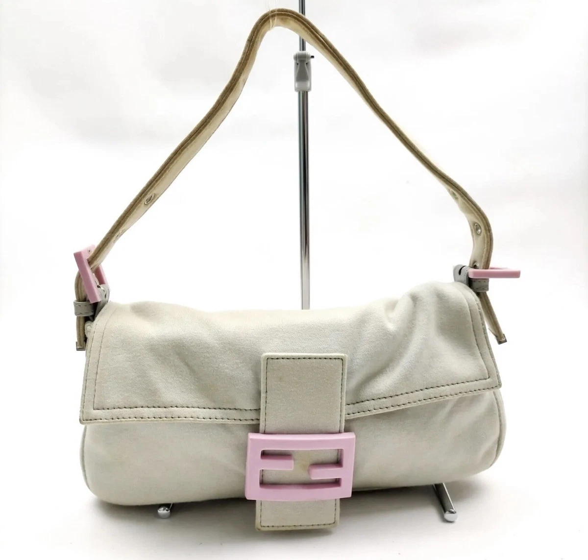 Fendi Baguette Logo Buckle Baby Pink Bag eBay