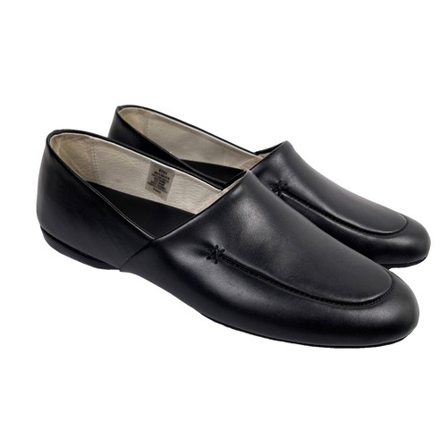 Robert Clergerie SALVY Shoes Mens Size 10.5 Black‎ Slip On Leather Sneaker New ROBERT CLERGERIE LEATHER SALVY SLEEK LEATHER SNEAKER BLACK main image 2
