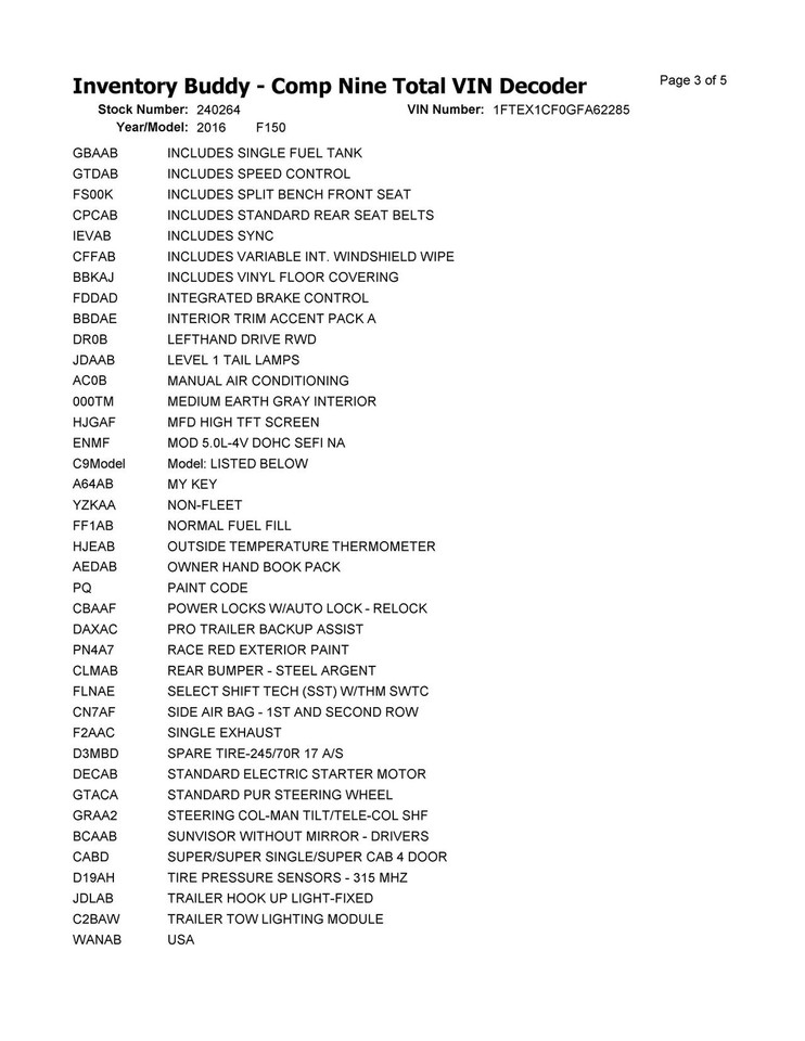 Driver Front Window Regulator Electric Fits 1520 FORD F150 PICKUP
