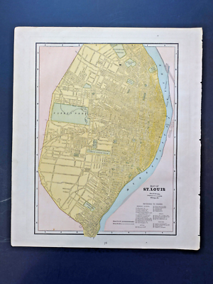 Crams Antique Map Chicago Cram's 1887 | eBay