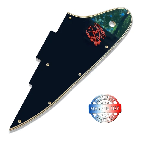 5 Ply Black/Cream WIDE BEVEL Pickguard for Epiphone Firebird Studio MADE IN USA