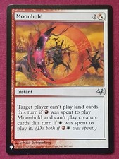 Magic The Gathering THE LIST MOONHOLD red/white card MTG