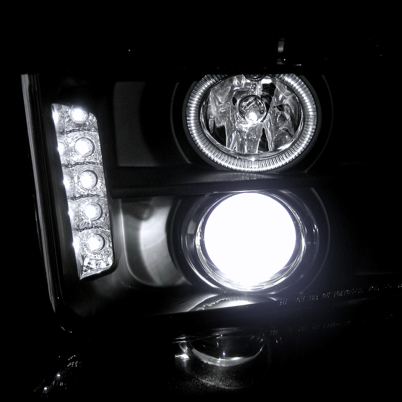 Ford GT GTX1 2005-2009 Daytime running lights Set Black