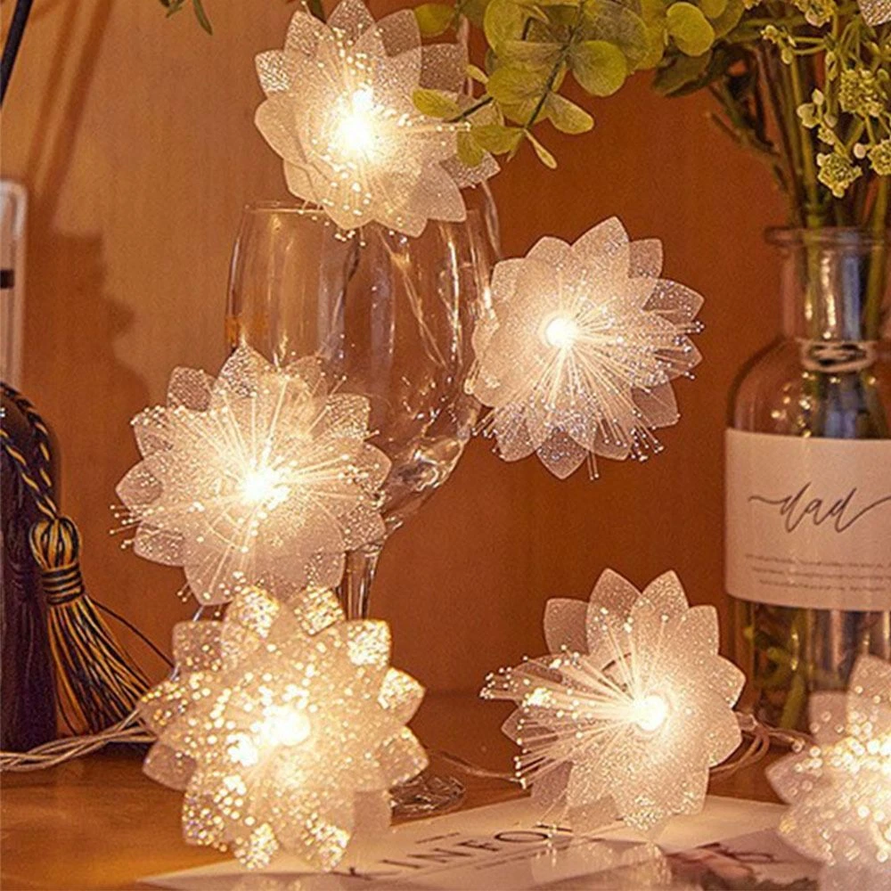 Christmas on sale flower lights