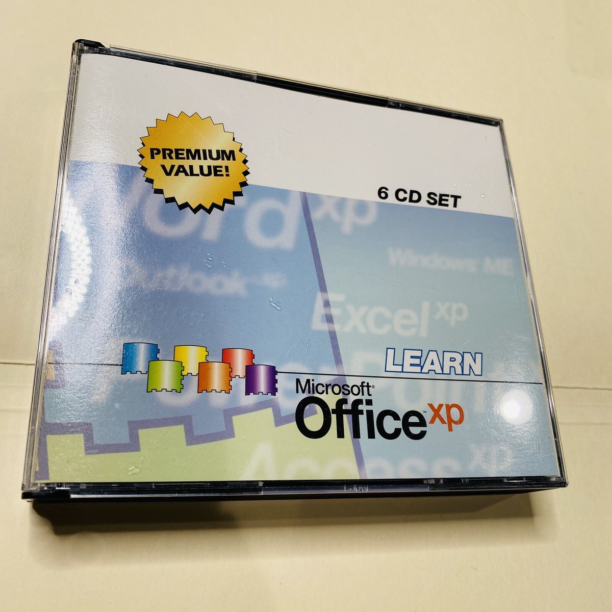 Microsoft Office Xp LEARN Interactive Turtorial 6 Cd Nice CLEAN