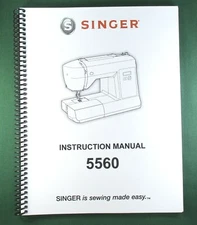 Singer 5560 Instruction Manual: 34 Pages & Protective Covers!