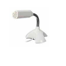 New White Mini USB Standalone Microphone Mic plug and play for Desktop PC Laptop