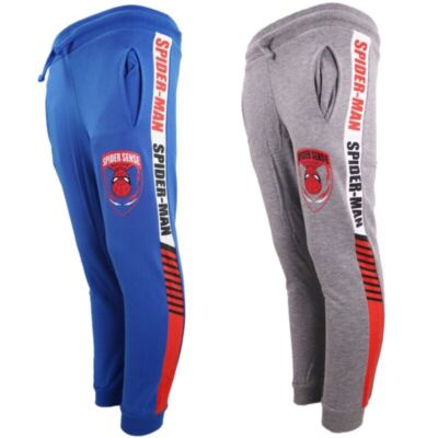 Marvel Spiderman Jungen Kinder Jogginghose Sporthose Hose 104-134 Blau Grau