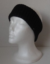 Nike Metallic Knit Wide Headband Warm Youth Black/Black/Silver