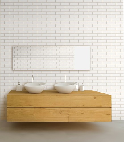 Modern Design 3D Bathroom Cladding 8mm Shower Wet Wall Panels Brick Stone Effect - Picture 44 of 46