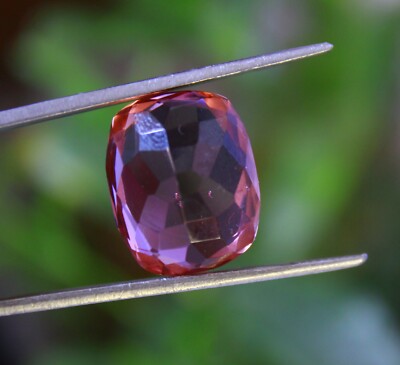 Color Changing Natural Alexandrite Certified Loose Gemstone 19CT Cushion Cut