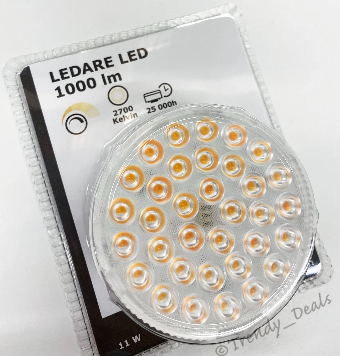 Ikea LEDARE LED Bulb GX53 1000 2700 K Dimming Adjustable Beam NEW | eBay