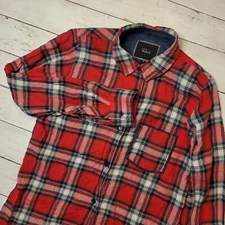 Rails Black & Red Plaid Button Down Shirt Womens Small Long Sleeve Casual Pocket
