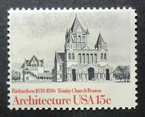 1839 MNH 1980 15c Trinity Church Architecture Richardson Boston Massachusetts