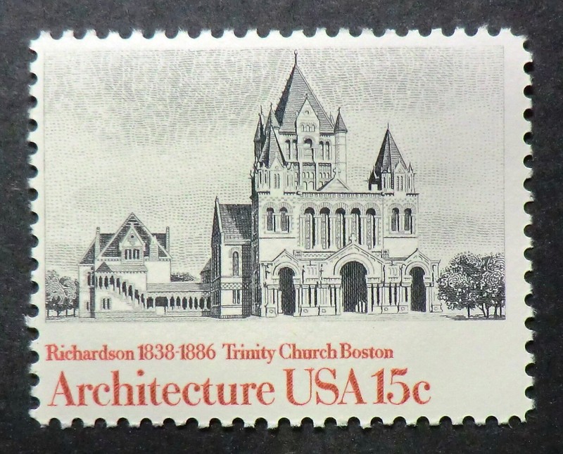 1839 MNH 1980 15c Trinity Church Architecture Richardson Boston Massachusetts