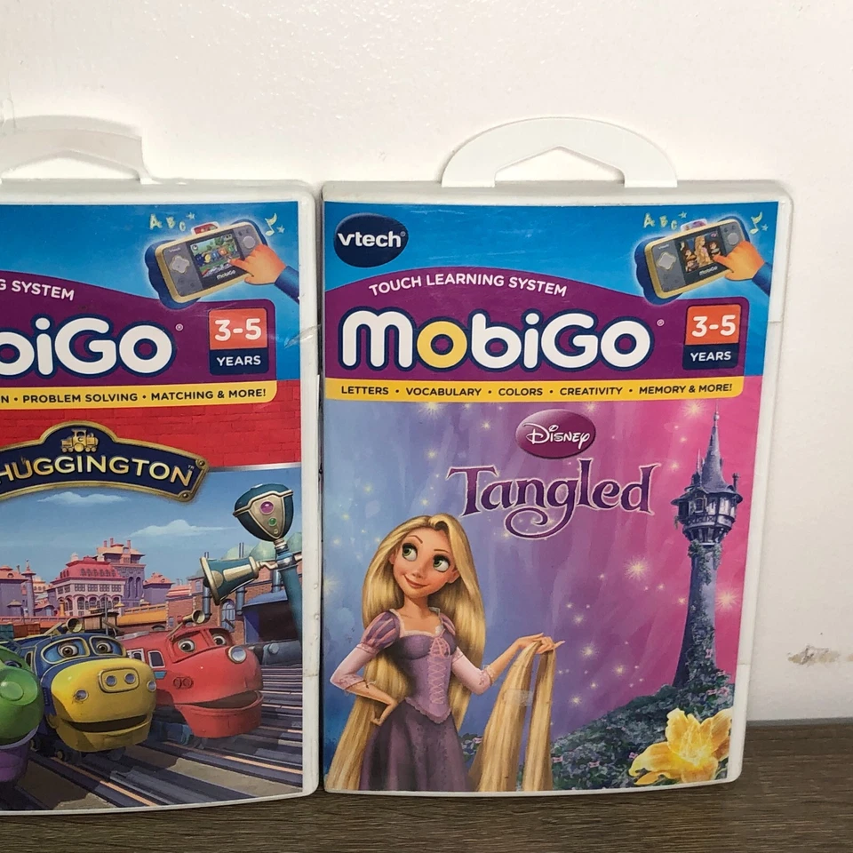 Vtech Mobigo Games Disney Tangled Madagascar Chuggington Touch Learning System 3 - Image 4 of 4
