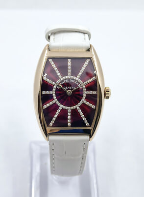 Franck Muller Sunset 7501 S6 CD SUN 5N 18K Rose Gold Diamond Set Ladies Watch