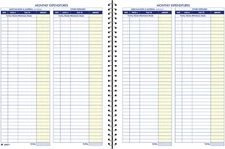 Adams Bookkeeping Record Book, Monthly Format, White (AFR71), 8.5 X 11 Inches