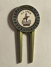 2009 U.S. Open Championship Divot Tool & 1" Coin Style Golf Marker - A Beauty!