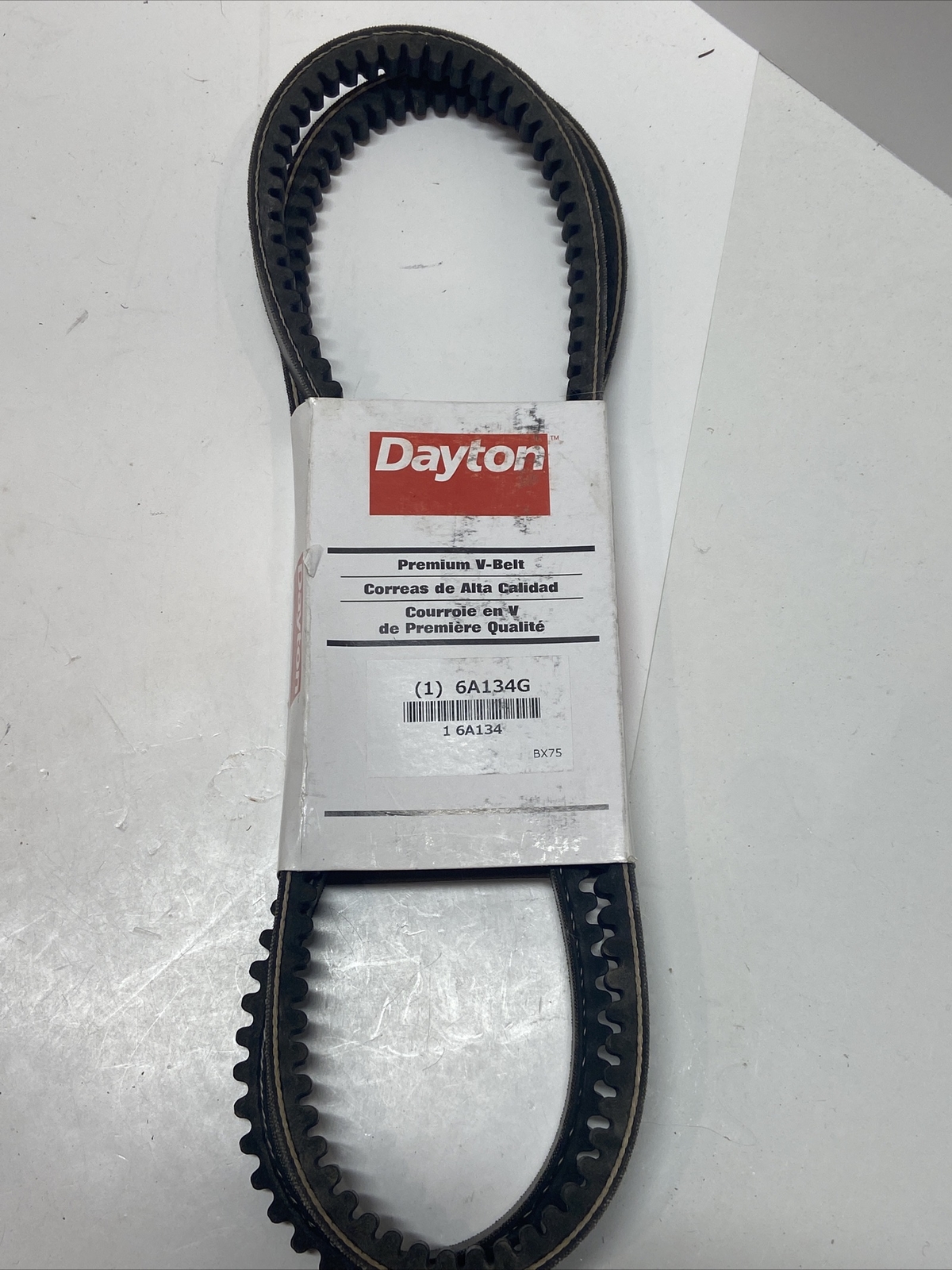 Dayton 6A134G BX75 Cogged V-Belt, 78