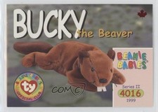 1999 Ty Beanie Babies Series 2 Chase Maple Leaf Bucky the Beaver #158 ha8