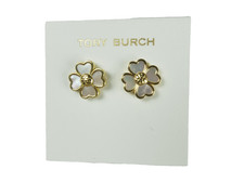 TORY BURCH FLOWER EARRINGS
