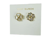 TORY BURCH FLOWER EARRINGS