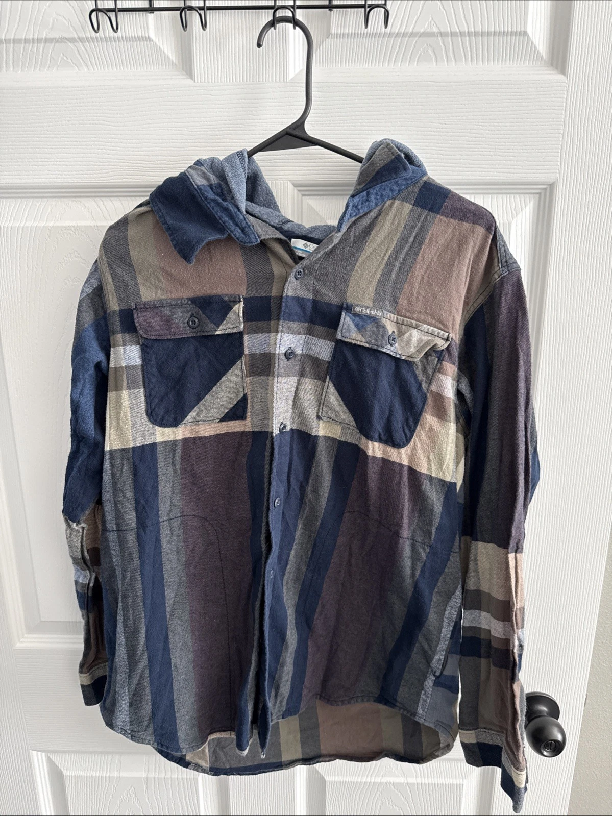 Colombia Hooded Flannel Men L