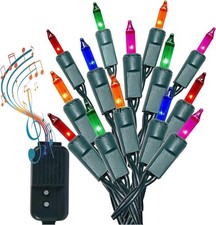 Musical Christmas Lights Plays 25 Songs 8 Function 140 Lights 31.2 Ft Multicolor