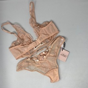 Agent Provocateur Essie Nude 2-piece Set: Bra 34C/ Brief AP2 Small